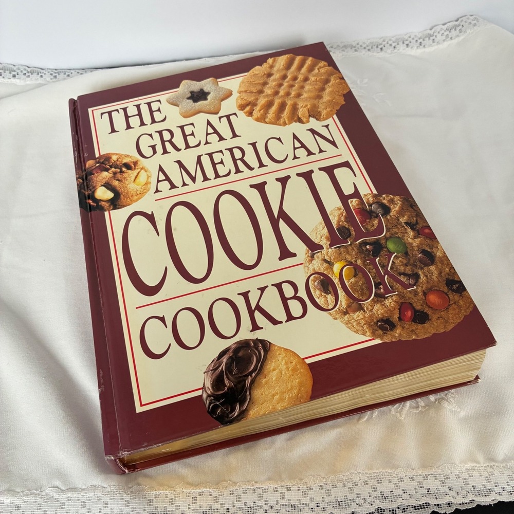 The Great American Cookie Cookbook Gold Gilt Baking Dessert Recipes Holiday